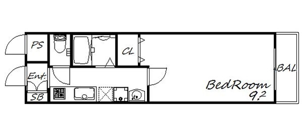 BELAIR住吉の物件間取画像